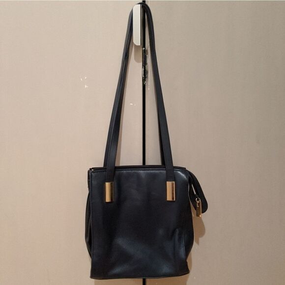 🔥Host PICK🔥Vintage leather bag Navy - Picture 1 of 6